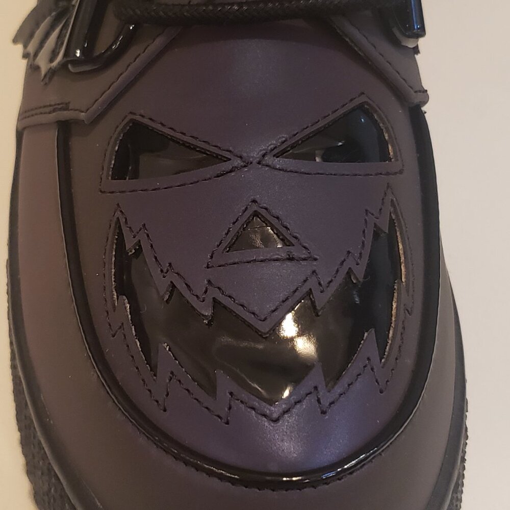 Strange CVLT Krypt Scary Jack Reflective Color Lace Up Platforms